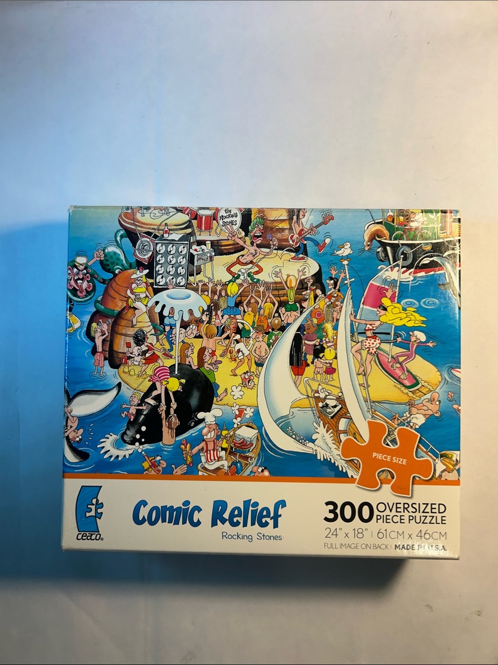 Comic Relief 'Rocking Stones' Oversized Puzzle - Blue 300 Piece